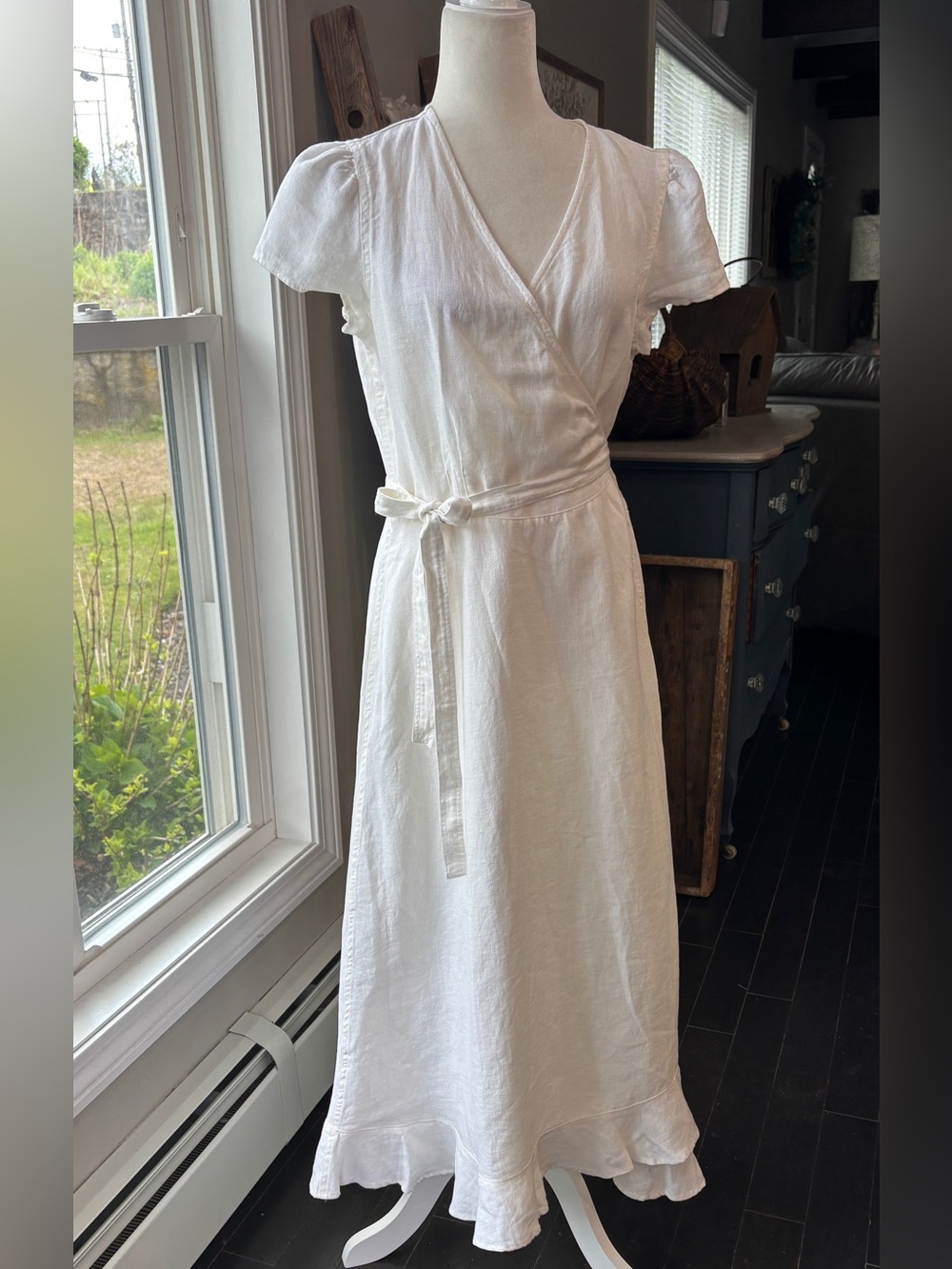 Polo Ralph Lauren Maxi Wrap Linen Dress